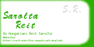 sarolta reit business card